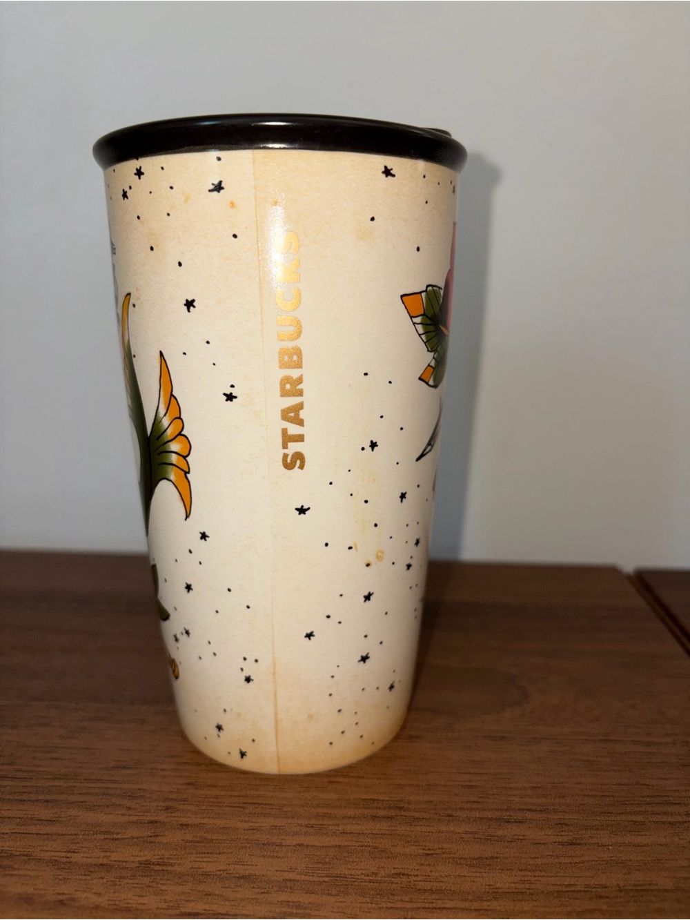 Starbucks Ed Hardy 2015 Mermaid Coffee Mug Siren Sailor Rose Tattoo Ceramic 12oz - Picture 4 of 8